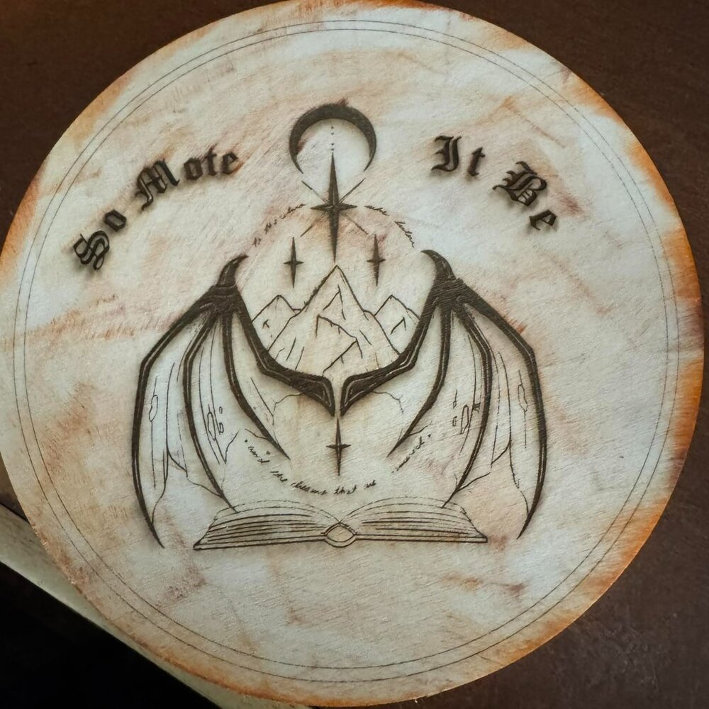 ACOTAR fantasy reading wooden sign